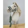 Super Hobby Horse Pavadėlis hobi arkliukui, juodas-žalsvas