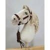 Super Hobby Horse Pavadėlis hobi arkliukui iš dvigubos virvės rudas