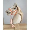 Super Hobby Horse Pavadėlis hobi arkliukui, baltai oranžinis