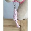 Super Hobby Horse Pavadėlis hobi arkliukui, baltas/rožinis