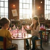 X Bida Magnetinis princesės pilies konstruktorius 37 detalės, vaikams nuo 3 metų, lavina erdvinę vaizduotę, rožinė ir violetinė