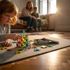 X Bida Mini magnetinių kaladėlių rinkinys kūrybai ir STEM mokymuisi, vaikams nuo 3 metų, sidabro spalvos dėžutėje