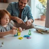 X Bida Mini magnetinių plytelių rinkinys 42 vnt., lavina erdvinį mąstymą ir smulkiąją motoriką, vaikams nuo 3 metų, skaidrus pastelinis