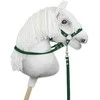 Super Hobby Horse Hobio žirgo kamanų pavadžiai butelių žalios spalvos