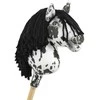 Super Hobby Horse Hobby Horse lazdelinis arkliukas leopardinis su juoda karčiene A4