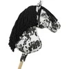 Super Hobby Horse Medinis žirgas su kotu – leopardinis, juoda karčia