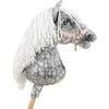 Super Hobby Horse Medinis hobio arkliukas pilkas su balta karčia