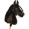 Super Hobby Horse Medinis žirgas su kotu – tamsiai rudas, premium