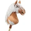 Super Hobby Horse Medinis žirgas su kotu – rudas tobiano su balta karčiais