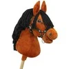 Super Hobby Horse Medinis žirgas su kotu – šviesiai rudas, Premium