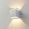 Aliumininis LED sieninis šviestuvas Esma, kampinis