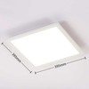 „Arcchio Lysander“ LED skydelis, CCT, 39 cm, baltas