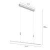 Pakabinamas šviestuvas Arnik LED pakabinamas valgomojo šviestuvas, reguliuojamas, 120 cm