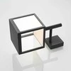 Cube LED lauko sieninis šviestuvas su stiklo gaubtu, grafitas