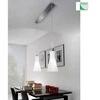 Fabas Luce DIANA pakabinamas šviestuvas, E27, 2 liepsnos, chromuotas / stiklas baltas