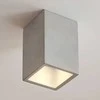 Kvadratinis betoninis lubinis šviestuvas Gerda