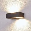 Kvadrato formos Loredana LED lauko sieninis šviestuvas