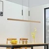 LED medinis linijinis pakabinamas šviestuvas Tamlin, buko spalvos