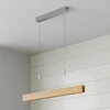 LED medinis pakabinamas šviestuvas Karinja su reguliatoriumi, natūralus