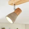LED prožektorius Filiz pagamintas iš medžio ir betono, 3 lempučių, ilgas