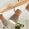 LED prožektorius Filiz pagamintas iš medžio ir betono, 4 lemputės