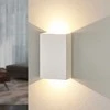 LED sieninis šviestuvas Fabiola iš gipso, aukštis 16 cm
