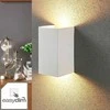 LED sieninis šviestuvas Jaymie, 2 lempučių, reguliuojamas per jungiklį.