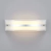 LED sieninis šviestuvas Zinka iš stiklo, 37,5 cm