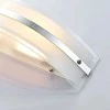 LED sieninis šviestuvas Zinka iš stiklo, 37,5 cm
