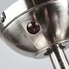 Lindby Anneka LED lubų ventiliatorius, wenge spalvos