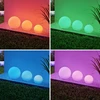 Lindby Lago LED saulės lempos RGBW, 3 rutuliukų rinkinys