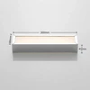 Sieninis šviestuvas Lindby Layan LED sieninis vonios šviestuvas, chromas, 30 cm