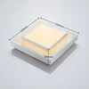 Lindby Mirco LED aliuminio lubinis šviestuvas, kvadratinis, 32 cm