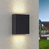 Lindby Ugar LED lauko sieninis šviestuvas, 13 cm aukštyn/žemyn