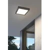 Lubinis šviestuvas 22W LED paviršinė panelė ARGOLIS, antracito sp. korpusu, 3000K