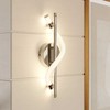 Lucande Curla LED sieninis šviestuvas chromo