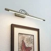Sieninis šviestuvas Mailine LED vaizdo šviestuvas su jungikliu, senovinis žalvaris