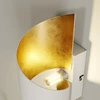 Metalinis LED sieninis šviestuvas Desirio, balto aukso