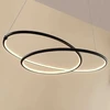Mirasu LED pakabinamas šviestuvas, spiralės formos, juodas