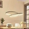 Mirasu LED pakabinamas šviestuvas, spiralės formos, juodas