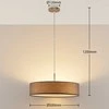 Sebatin pakabinamas šviestuvas su E27 LED, 50 cm, pilkas