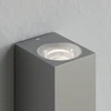 Sidabrinis lauko sieninis šviestuvas Tavi su Bridgelux LED