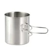 M-Tac Folding Handle Mug 450ml Turistinis puodelis su užlenkiama rankenėle