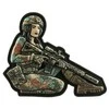M-Tac patch Tactical girl NO2 Yakuza Brunet PVC Antsiuvas