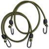 Mil-Tec OD ELASTIC SHOCK CORDS WITH HOOKS (PAIR)