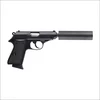 Airsoft pistoletas Walther PPK/S SD 6 mm, žalias gas