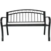 Bauerkraft metalinis sodo suoliukas, 125 cm, juodas
