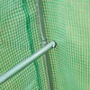 Bauerkraft sodo plėvelinis šiltnamis-tunelis 4 × 2 × 2 m, 8 m², su 8 langais