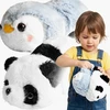 Gotel 2 viename apverčiamas pliušinis žaislas panda ir pingvinas