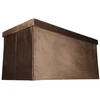 Ikonka Aksominė pufas su dėtuve 77x38x37 cm, rudas, sulankstomas
